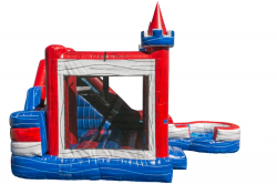 Photoroom 20240609 004117 1717908865 Patriotic Castle Tower *Bounce, Obstacle, Slide* (Wet/Dry)