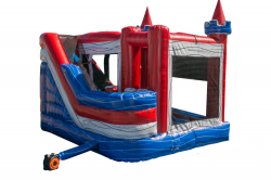 Photoroom 20240609 004454 1717908865 Patriotic Castle Tower *Bounce, Obstacle, Slide* (Wet/Dry)